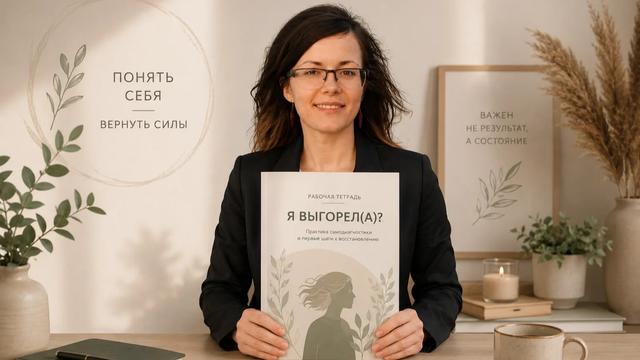 Практическая тетрадь "Первые признаки выгорания. Самодиагностика и план выхода"